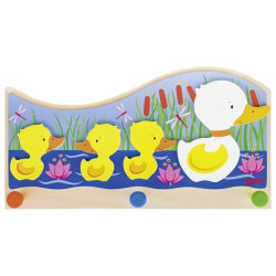 Portemanteau, famille de canards 3 patères