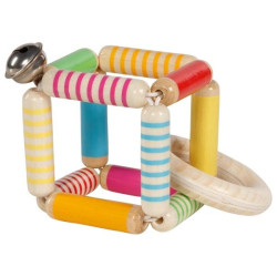 Hochet dé flexible en bois