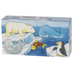 Puzzle de cube savane et banquise