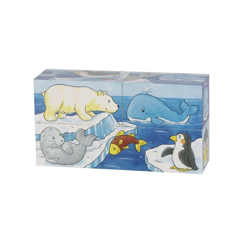 Puzzle de cube savane et banquise