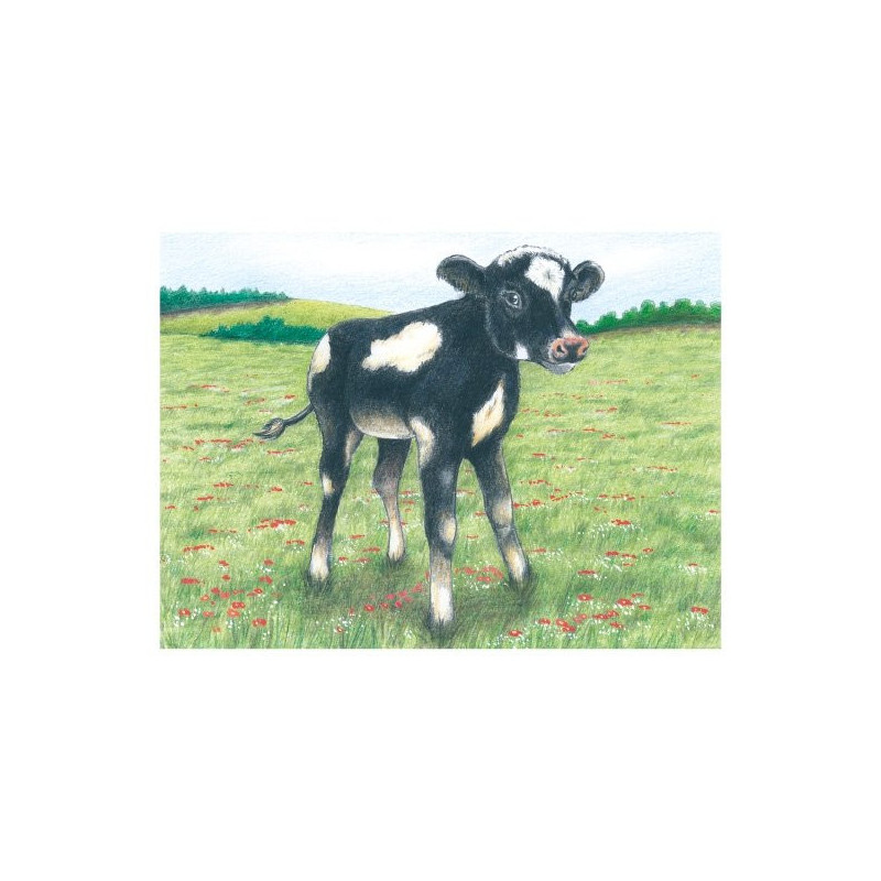 Puzzle de cubes, animaux de la ferme