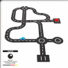 Circuit en feutre avec 2 voitures, 30 éléments