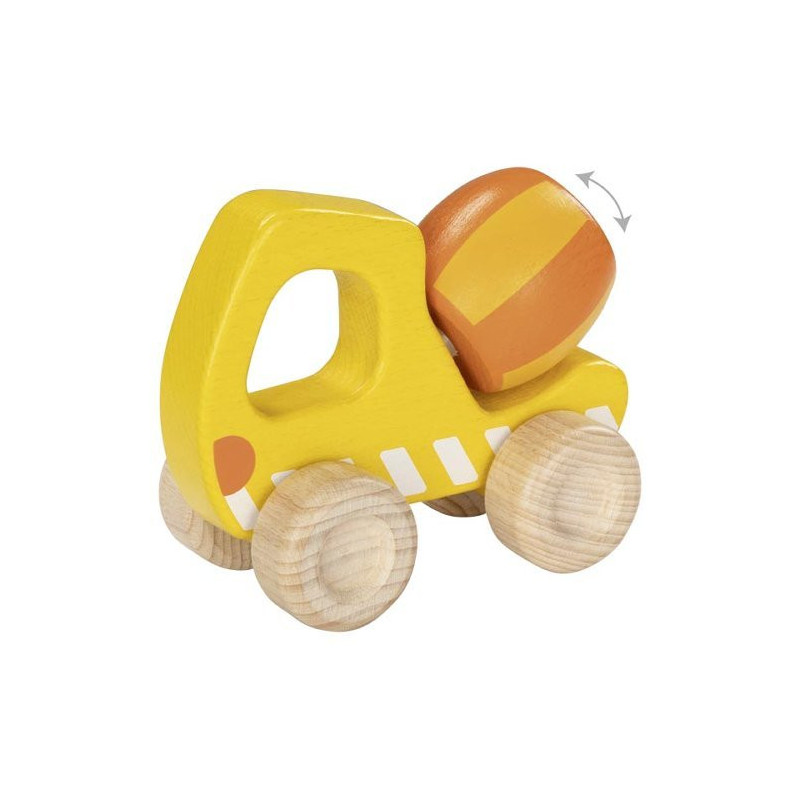 Camion toupie jaune