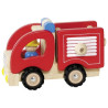 Camion de pompiers en bois
