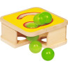 Jeu de maillet et toboggan à boules en bois