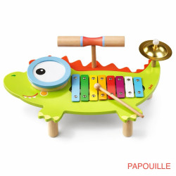 Table musicale crocodile avec livret de partitions