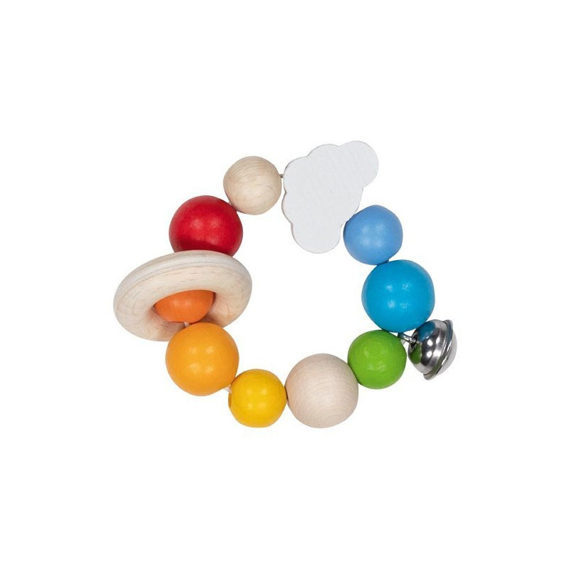 Hochet flexible - arc-en-ciel