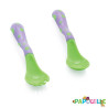 Lot de 1 fourchette - 1 cuillère d’apprentissage ergonomique