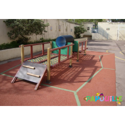 Parcours pour aire de jeu enfant