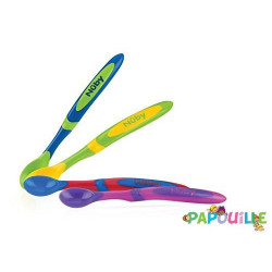 Lot de 4 cuillères à manche long antidérapant