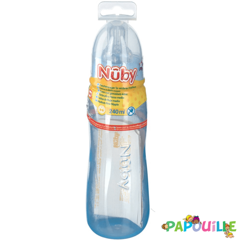 Biberon pastel avec tétine anti-colique - 240ml - 3m+