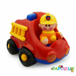 Camion de pompier avec 2 figurine de pompier