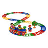 Circuit de train avec figurines