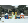 Grande aire de jeux cubique avec toboggan