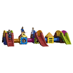 Aire de jeux extérieur 3 toboggans