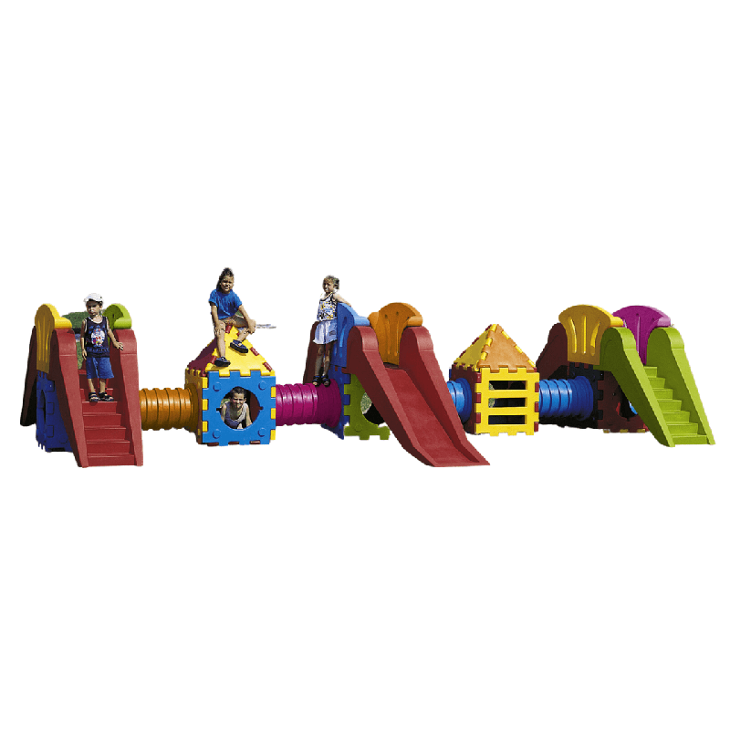 Aire de jeux extérieur 3 toboggans