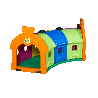 Tunnel de jeux extérieur 3 wagons spéciale collectivité