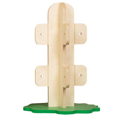 Poteau de raccordement pour cloison en bois