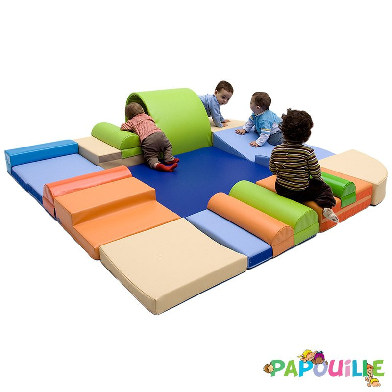 Kit grand parcours d'obstacles en mousse pvc 20 modules