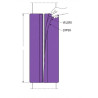 Protection de poteau en mousse cylindrique intérieur et extérieur