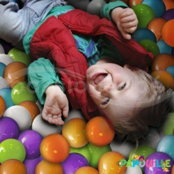Sac de 250 balles piscine multi color