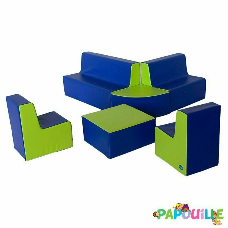 Pouf triangle en mousse imperméable assise 25 cm