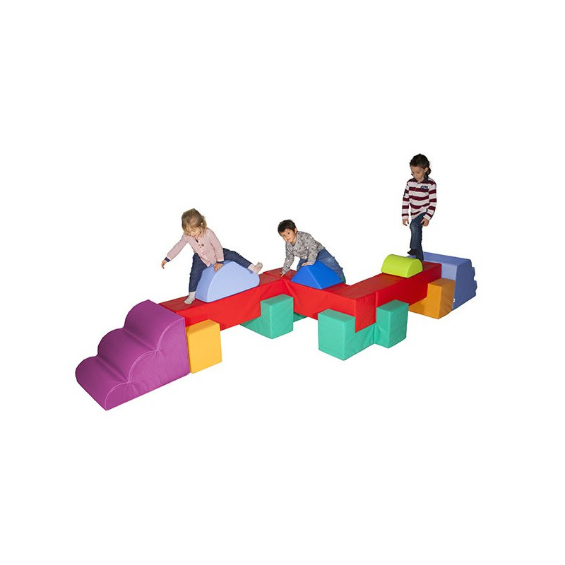 Parcours de motricité zig-zag