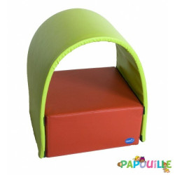 Pouf rouge singe