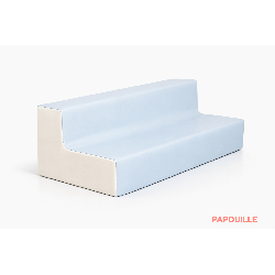 Banquette 3 places en mousse - hauteur 15 cm
