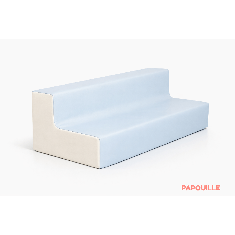 Banquette 3 places en mousse - hauteur 15 cm