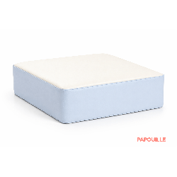 Pouf carré en mousse - hauteur 15 cm