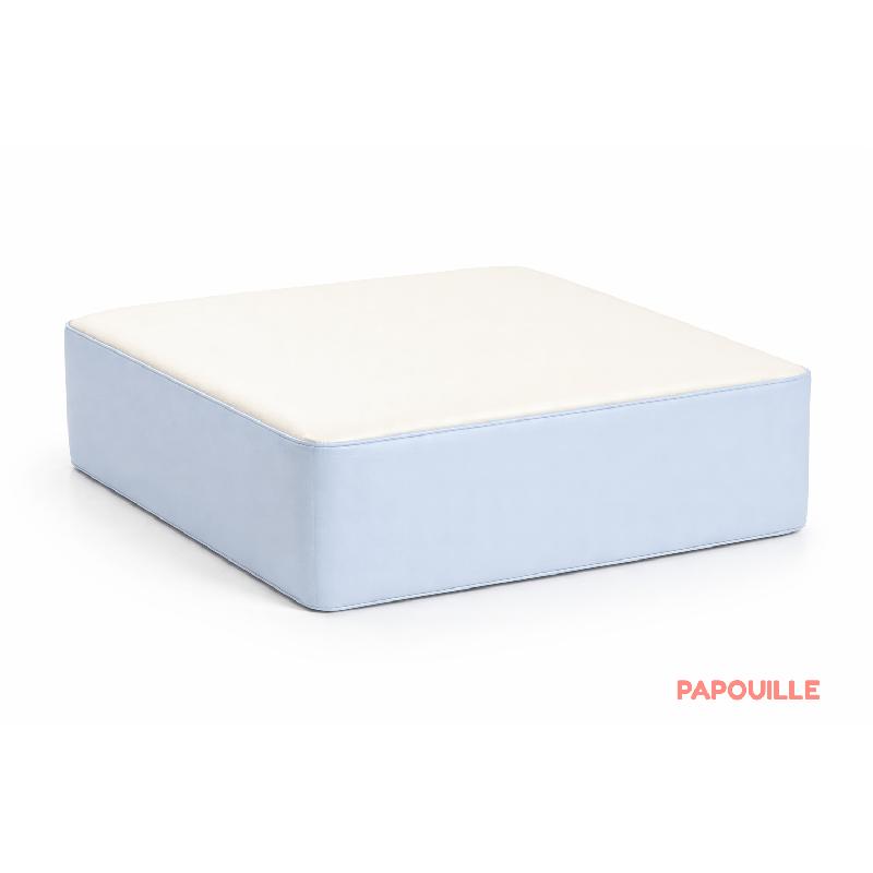Pouf carré en mousse - hauteur 15 cm
