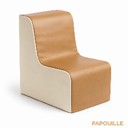 Fauteuil en mousse imperméable assise 30 cm rouge
