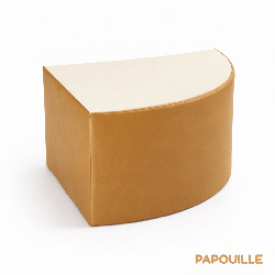 Pouf triangle en mousse imperméable assise de 30 cm rouge
