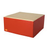 Pouf table carré en mousse imperméable assise 30 cm