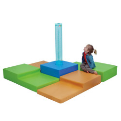 Set 5 modules en mousse avec colonne à bulles sensorielle