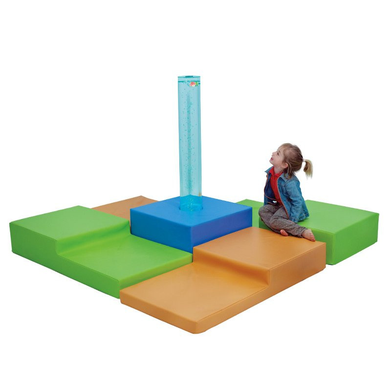Set 5 modules en mousse avec colonne à bulles sensorielle