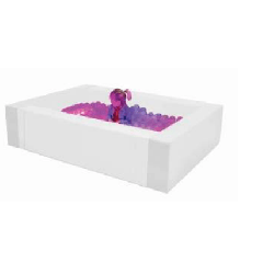 Piscines à balles blanches avec lumière