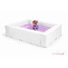 Piscines à balles blanches avec lumière