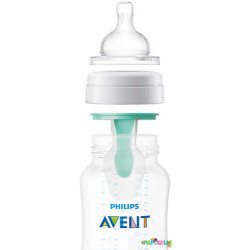 Biberon col large avent anti-colic - 260 ml avec valve airfree™