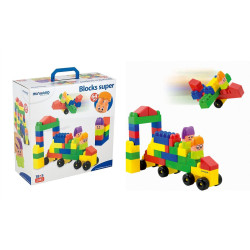 Blocs de construction plastique 64 pièces