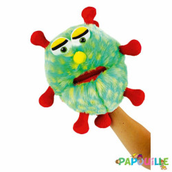 Marionnette d'apprentissage à main virus