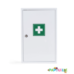 Armoire multi-activités PHARMACIE 1 porte complète spéciale collectivité