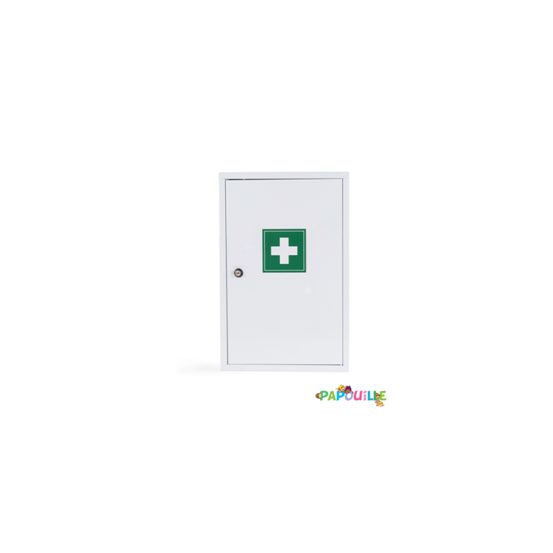 Armoire multi-activités PHARMACIE 1 porte complète spéciale collectivité