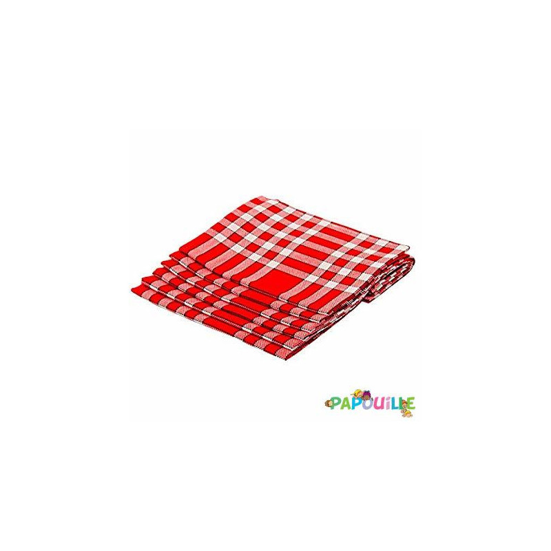 DE Serviette de table normande vichy 45 x 45 lot de 12