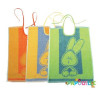 Lot de 6 bavoirs à lacets 30 x 40 cm coloris assortis lapin