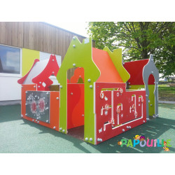 Aire de jeu extérieur labyrinthe pour enfant