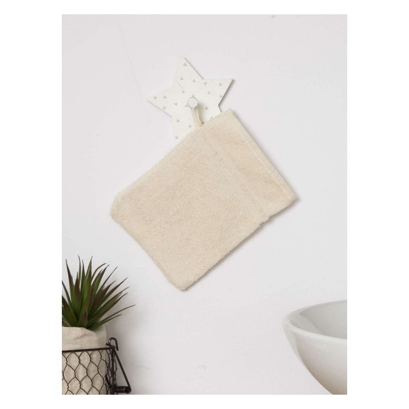 Gant de toilette en coton bio - éponge 400g/m²