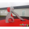 Toboggan en bois aire de jeu éléphant