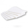 lange étamine ultra doux 140 g/m² 100% coton dim 70 x 70 cm